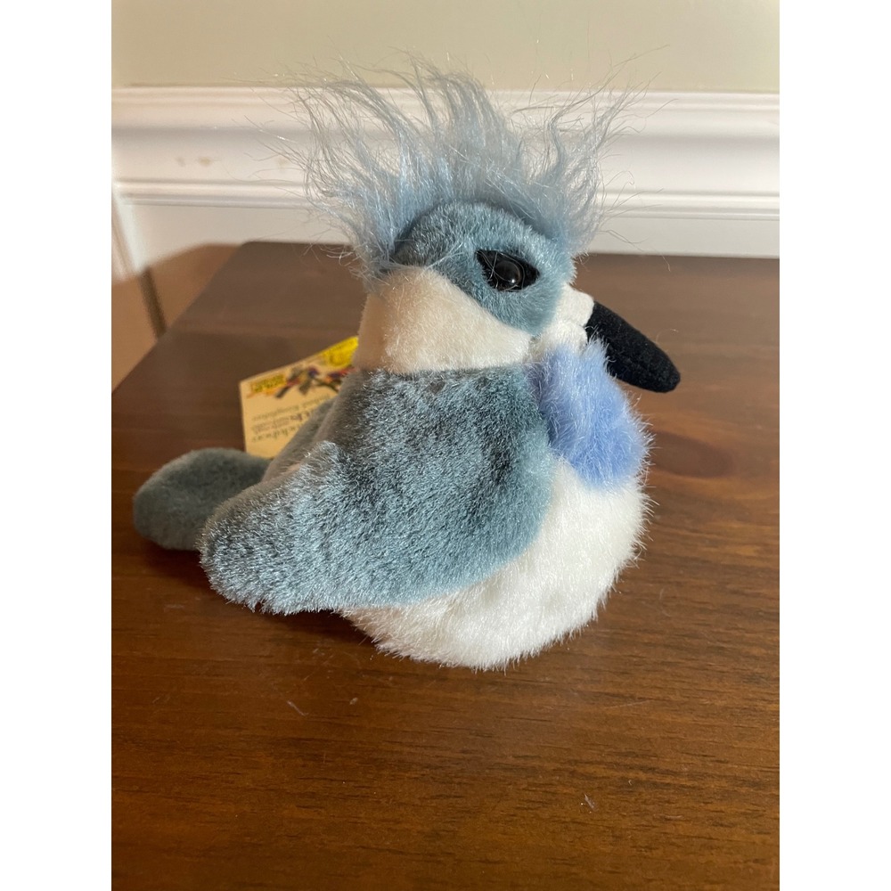 Wild Republic Audubon Birds Belted Kingfisher Plush with Sound Wetland Series 1 - Picture 3 of 4